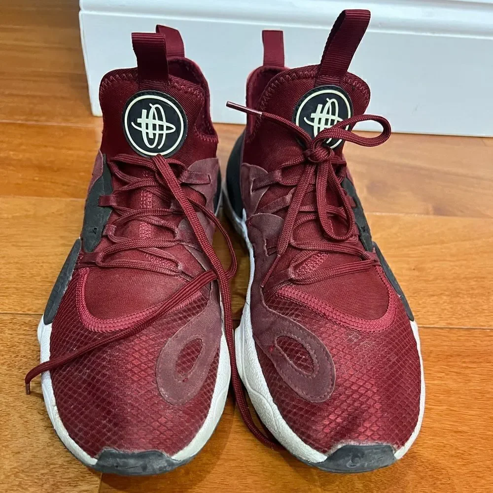 Nike Huarache E.D.G.E.  Burgundy White Black Mens Running Sneakers Size 8.5‎
